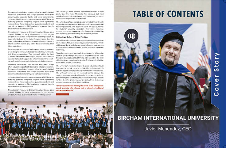 Bircham University BIU Founder - Javier Menendez Herrera