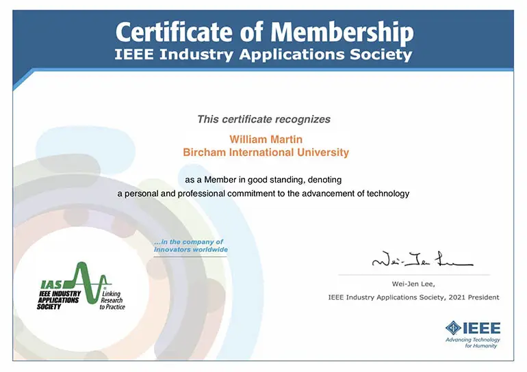 Bircham University IEEE IAS - Industry Applications Society Bircham University IEEE IAS - Industry Applications Society